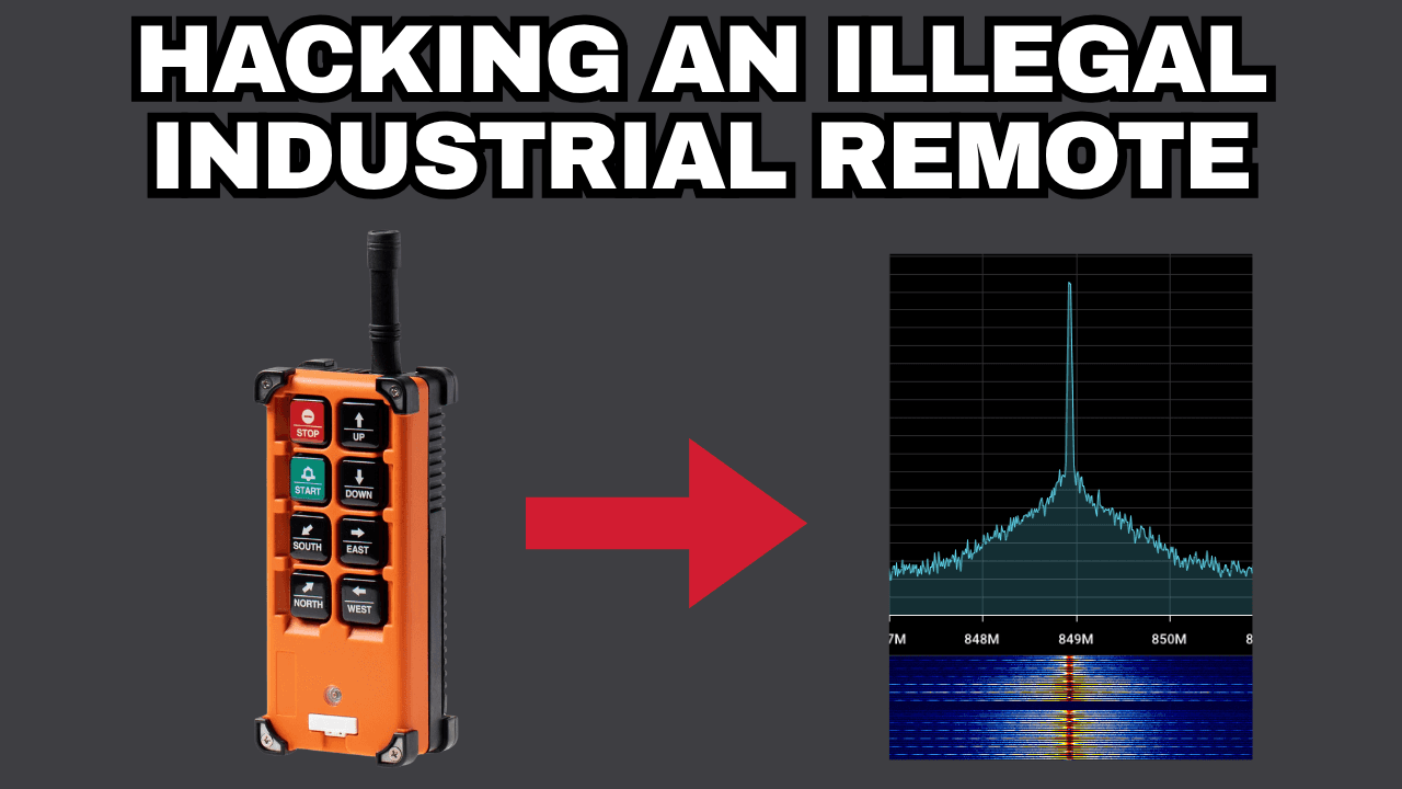 Cover Image for Hacking an Illegal Industrial Crane Remote: Unlicensed RF and a Trivial Replay Attack