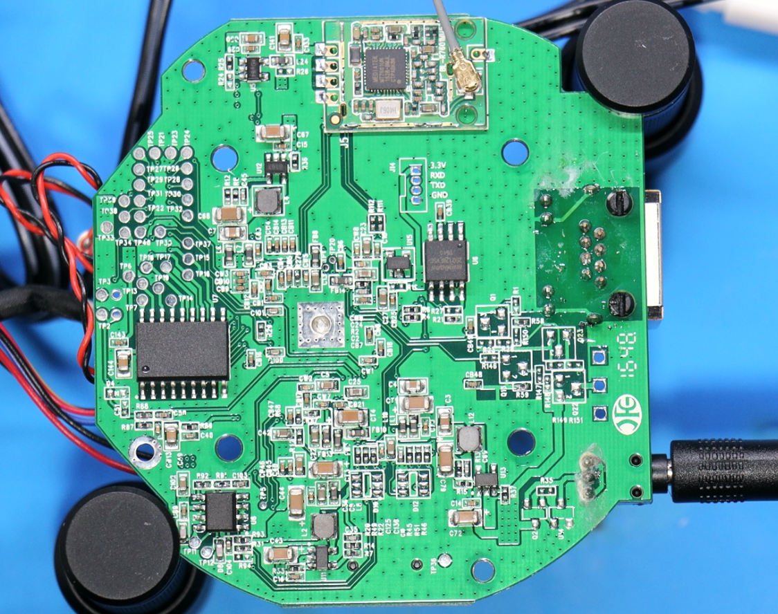 PCB removed from housing